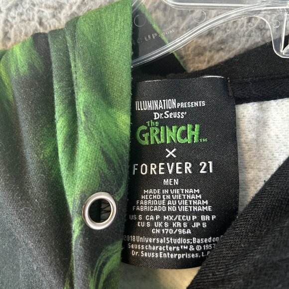 The Grinch Dr. Seuss X Forever21 AOP Hoodie Collaboration Collector Juicy J - Picture 3 of 5